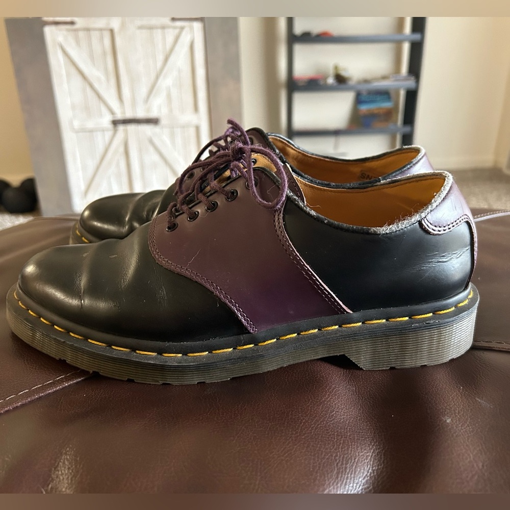 Dr. Martens Purple and Black Shoes